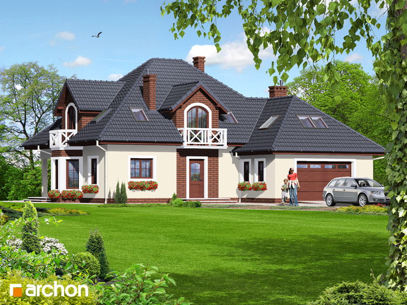 Dom w nagietkach  [ 187,40 m2 ] 