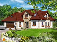 projekt domu - Dom w macierzankach [ 161,60 m2 ] 