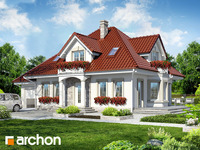 projekt domu - Dom w lewkoniach [ 157,70 m2 ] 