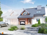 projekt domu - Dom w klematisach 4 [ 124,40 m2 ] 