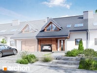 projekt domu - Dom w klematisach 3 [ 122,80 m2 ] 