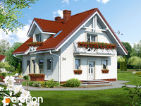 projekt domu - Dom w rododendronach [ 105,00 m2 ] 