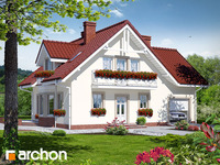 projekt domu - Dom w rododendronach 2 [ 121,50 m2 ] 