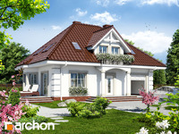 projekt domu - Dom w aksamitkach [ 122,10 m2 ] 