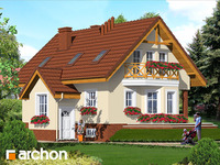 projekt domu - Dom w szafranie [ 135,00 m2 ] 