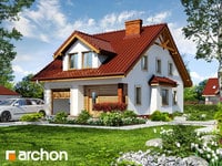 projekt domu - Dom w dmuchawcach [ 128,70 m2 ] 