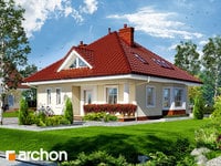 projekt domu - Dom w bluszczu [ 129,90 m2 ] 