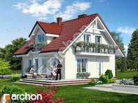 projekt domu - Dom w rododendronach 3 [ 102,30 m2 ] 