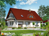 projekt domu - Dom pod fikusem [ 143,80 m2 ] 
