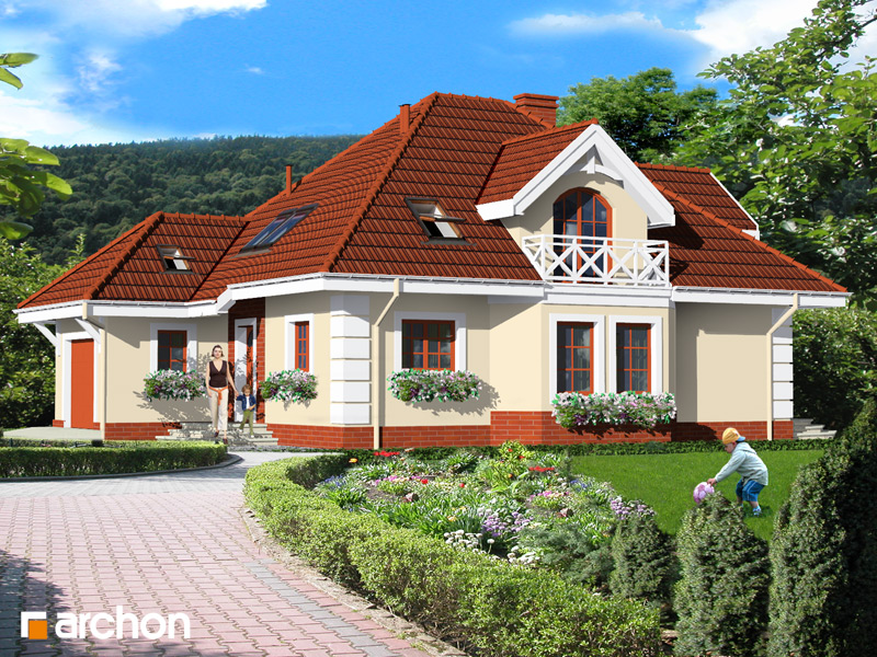 Dom w mimozach  [ 155,90 m2 ] 