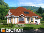 projekt domu - Dom w barwinkach [ 162,10 m2 ] 