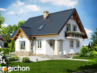 projekt domu - Dom w mandarynkach [ 129,30 m2 ] 