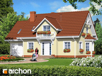 projekt domu - Dom w brzoskwiniach [ 139,50 m2 ] 