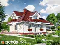 projekt domu - Dom w nektarynkach [ 140,90 m2 ] 