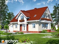 projekt domu - Dom w mirabelkach (G) [ 158,80 m2 ] 