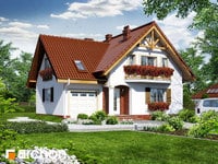 projekt domu - Dom w skalniakach [ 105,20 m2 ] 