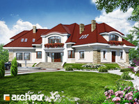 projekt domu - Rezydencja w Brześciu [ 727,60 m2 ] 