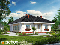 projekt domu - Dom w imbirze [ 125,40 m2 ] 