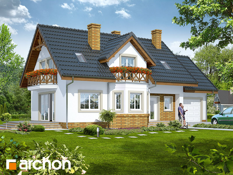 Dom w ananasach 2  [ 147,00 m2 ] 