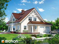 projekt domu - Dom w świetliku (G2) [ 158,80 m2 ] 