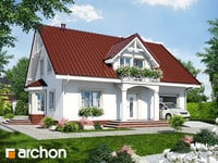 projekt domu - Dom w aksamitkach 4 [ 135,20 m2 ] 