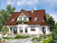 projekt domu - Dom w żurawinie (P) [ 108,30 m2 ] 