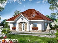 projekt domu - Dom w lotosach (PD) [ 107,30 m2 ] 