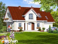 projekt domu - Dom w robiniach 3 [ 126,10 m2 ] 