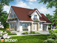 projekt domu - Dom w lantanach [ 114,80 m2 ] 