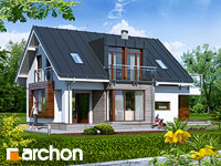 projekt domu - Dom w anemonach [ 120,50 m2 ] 