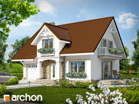 projekt domu - Dom w asparagusach [ 130,60 m2 ] 