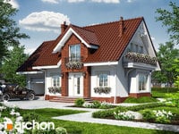 projekt domu - Dom w lantanach 2 [ 111,50 m2 ] 