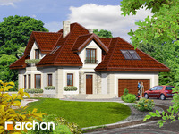 projekt domu - Dom w świetliku 2 [ 170,90 m2 ] 