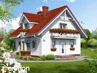 projekt domu - Dom w rododendronach (P) [ 104,00 m2 ] 