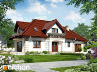 projekt domu - Dom w ostrokrzewie [ 168,10 m2 ] 