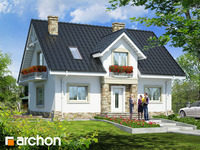 projekt domu - Dom w lucernie (P) [ 134,20 m2 ] 