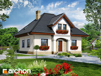 projekt domu - Dom pod papają [ 127,30 m2 ] 