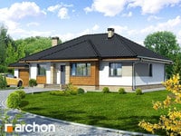 projekt domu - Dom w akebiach [ 108,20 m2 ] 