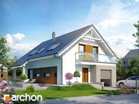 projekt domu - Dom w avenach [ 140,80 m2 ] 
