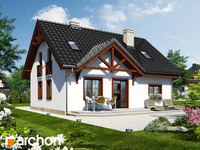 projekt domu - Dom w borówkach 3 [ 101,40 m2 ] 