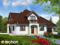 projekt domu - Dom w jaśminowcach [ 176,00 m2 ] 