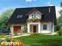 projekt domu - Dom w tymotkach [ 132,50 m2 ] 