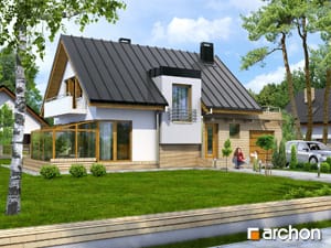 projekt domu - Ogród zimowy - Dom w amarylisach