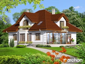 projekt domu - Ogród zimowy - Dom w bergamotkach (G2)