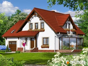 projekt domu - Ogród zimowy - Dom w tamaryszkach 2