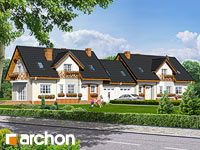 projekt domu - Dom w ananasach 2 (R2) [ 291,00 m2 ] 