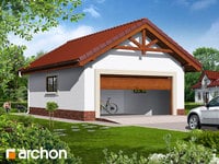 projekt - Garaż 2-stanowiskowy G6b