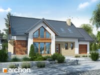projekt domu - Dom w daktylowcach [ 163,90 m2 ] 