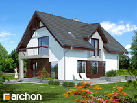 projekt domu - Dom w tataraku (N) [ 128,60 m2 ] 