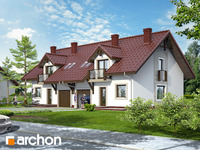 Pełnobranżowe odbicie lustrzane - Dom w cyklamenach 3(B)